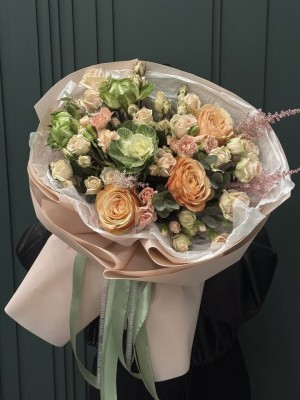 "Peach Morning" Signature Bouquet