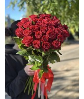 35 red roses 110 cm