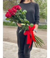 15 red roses 110 cm