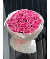 Bouquet of 35 Aqua roses